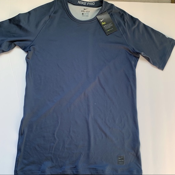 Mens Nike Pro training top AH7989-472 NWT Blue  M - Picture 4 of 6